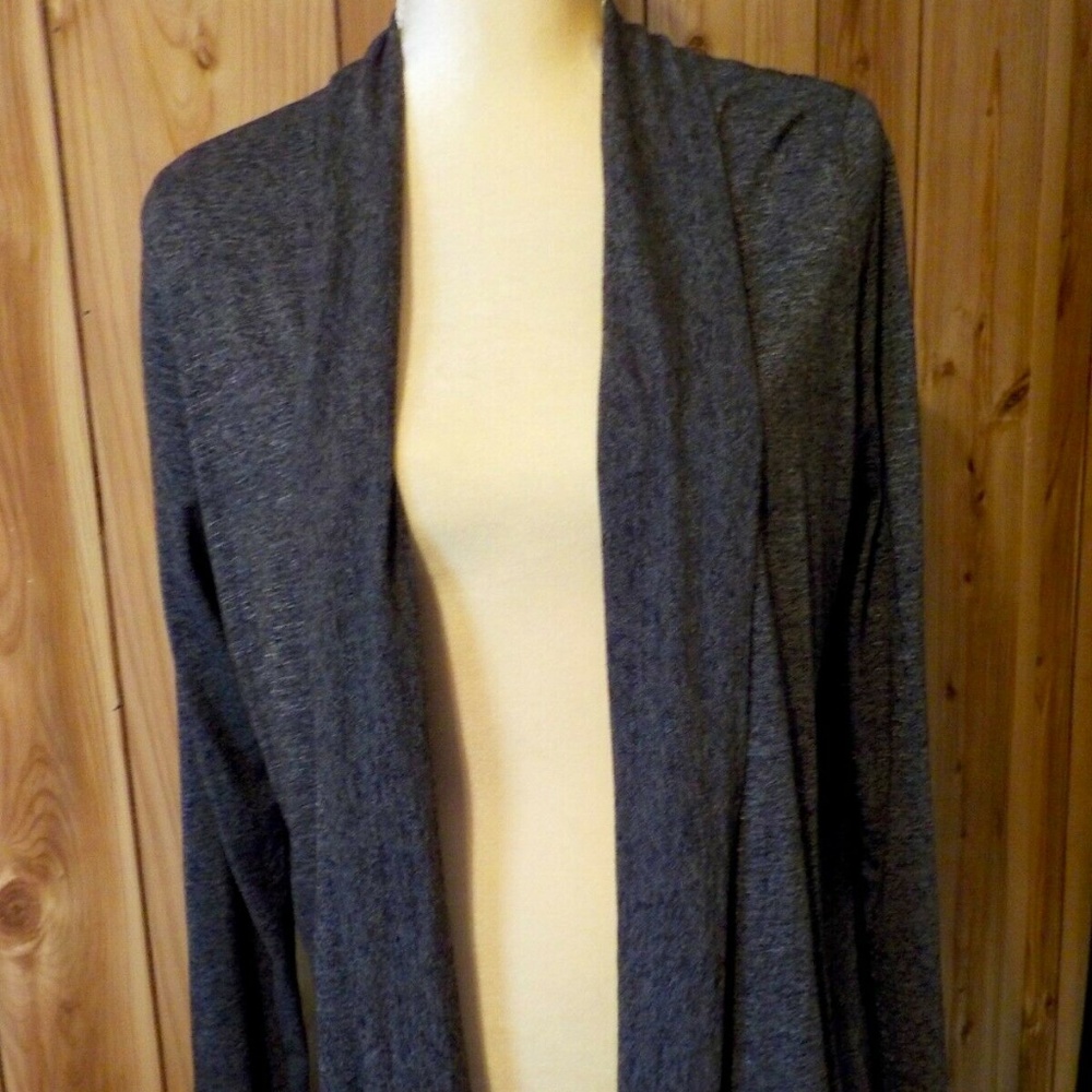 Basil Lola Lace Accented Cardigan ~ Gray/Large